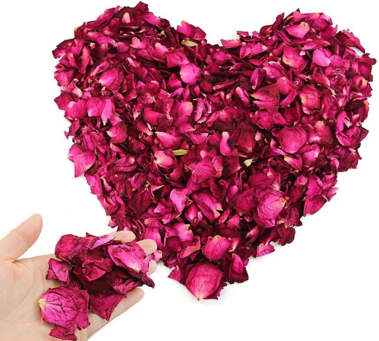 150 Grams/ 5.3 OZ Natural Real Red Rose Flower Petals Dried Rose Petal for Wedding Decoration Bath Foot Bath Wedding Confetti Crafts